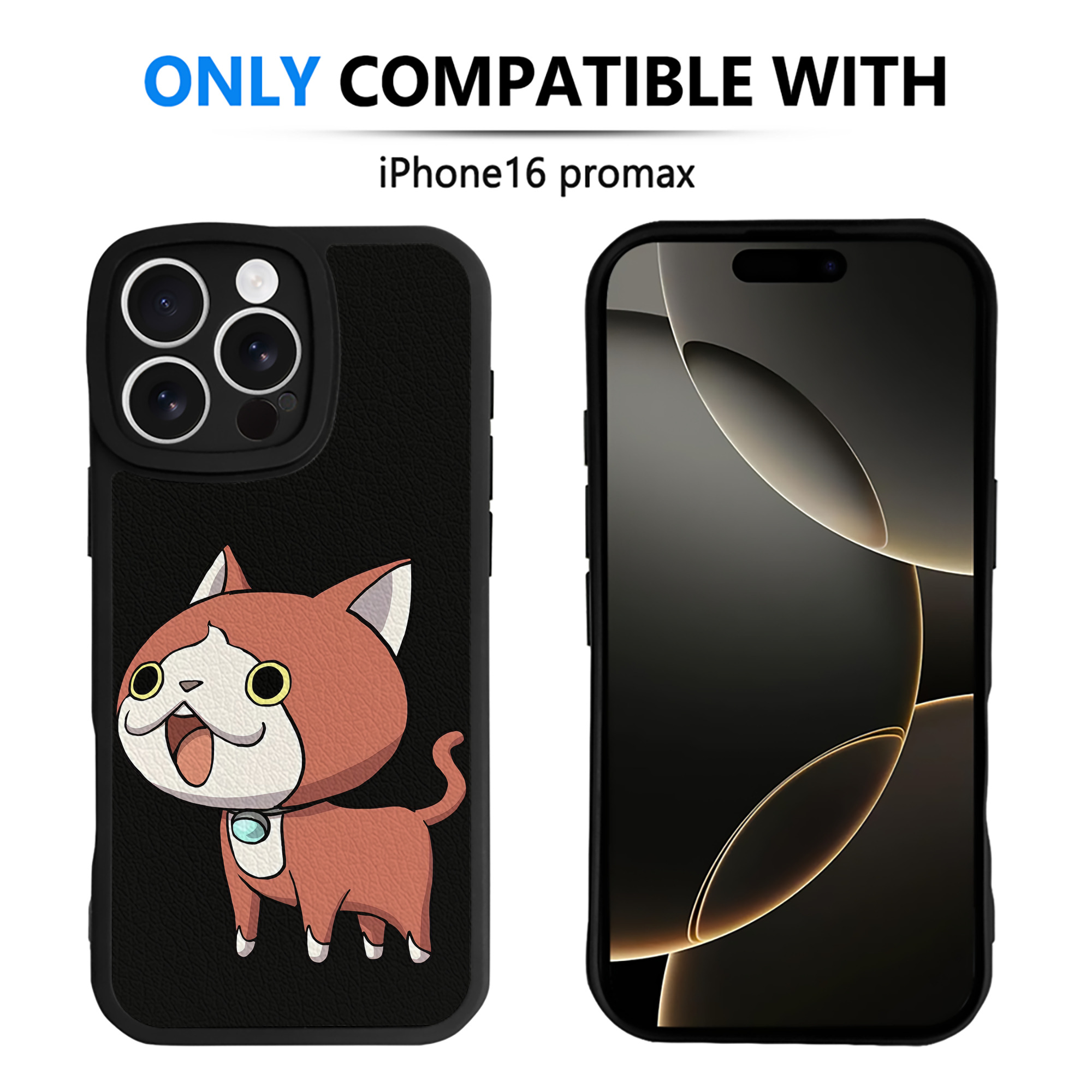 （画像用） 妖怪ウォッチ Yo-kai Watch 【iPhone 16シリーズ対応】シリコンスマホケース（レザー調） 材質：シリコン